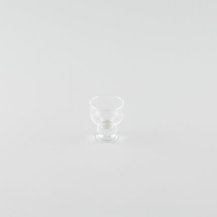 Stout Glass Sake Cup with Base (S)