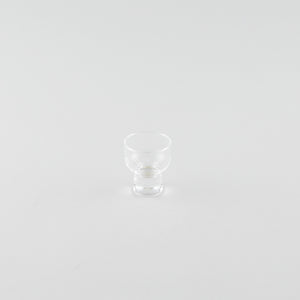 Stout Glass Sake Cup with Base (S)