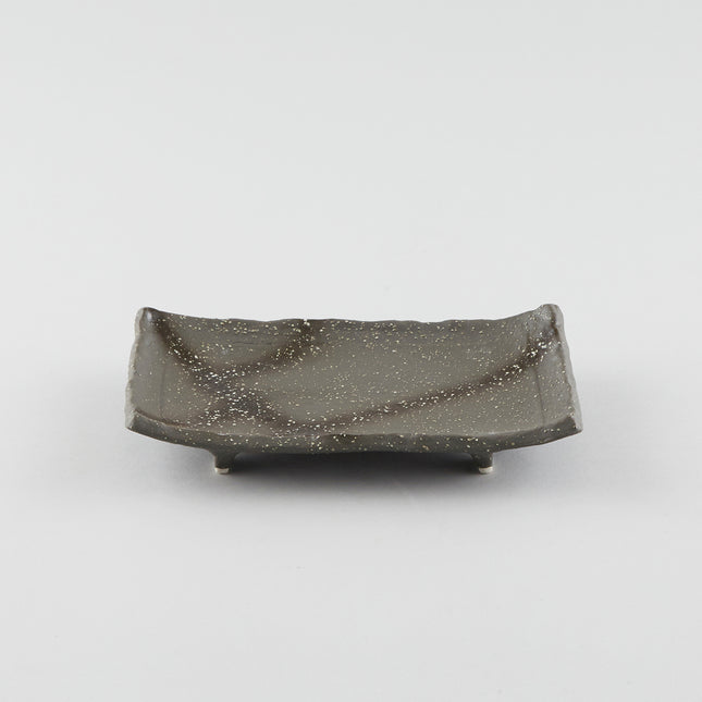 Coal Black Rectangular Plate