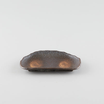 Dark Brown Crescent Plate