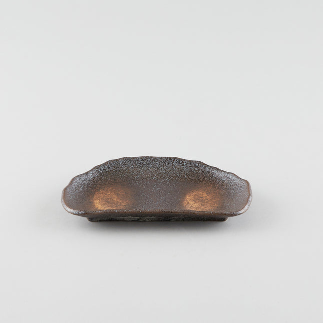 Dark Brown Crescent Plate