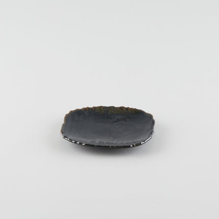 Earth Black Artisan Square Plate