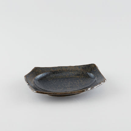 Earth Black Oblong Shallow Dish
