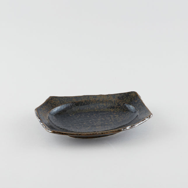 Earth Black Oblong Shallow Dish