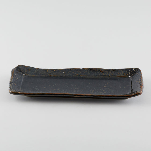 Smooth Earth Black Rectangular Plate