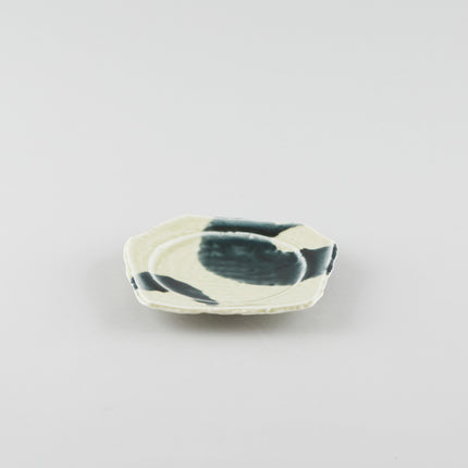 Sage Tint Rough-Edged Round Plate