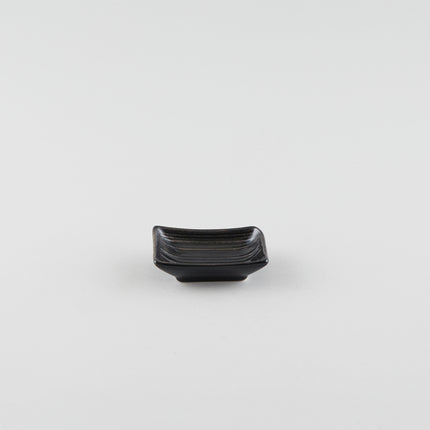 Rectangle Boat Soy Sauce Dish - Black