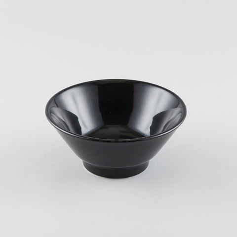 V-Shape Ramen Bowl (Black) - Logo