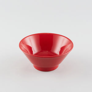 V-Shape Ramen Bowl (Red) - Logo