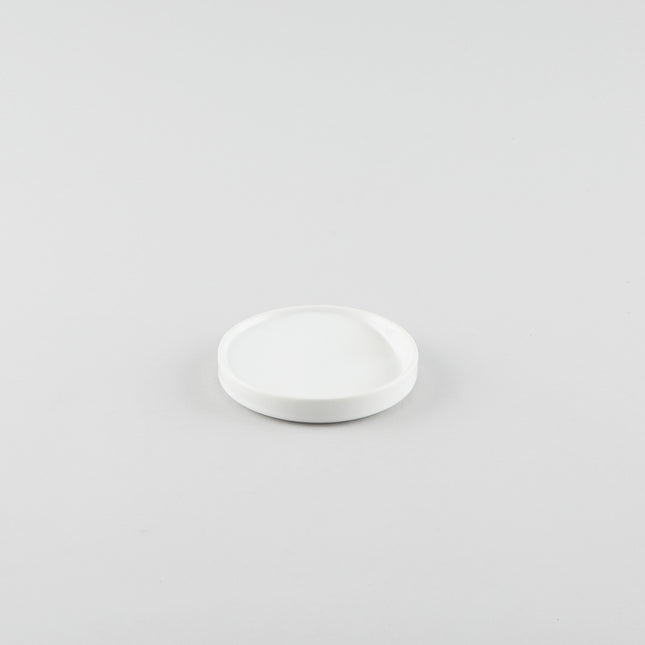 Half-Moon Slant Sauce Dish - White