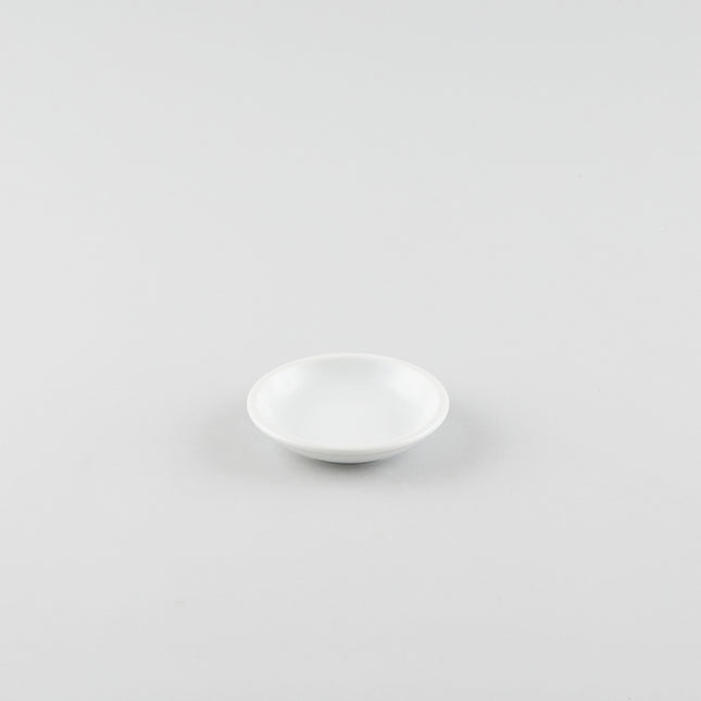 Round Soy Sauce Dish - White (L)