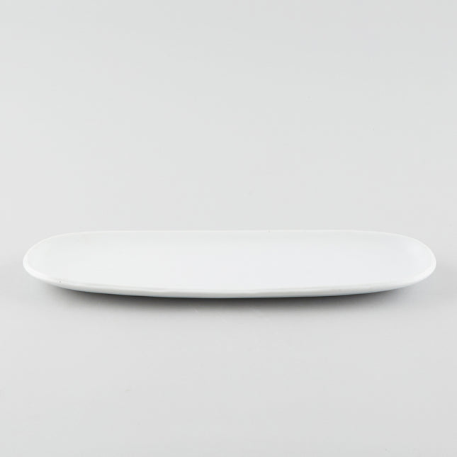 Oblong Narrow Plate - White