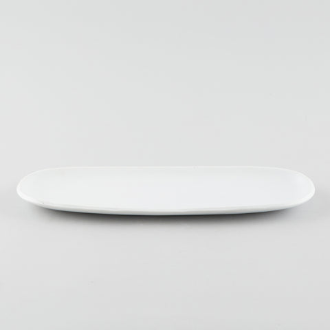 Oblong Narrow Plate - White