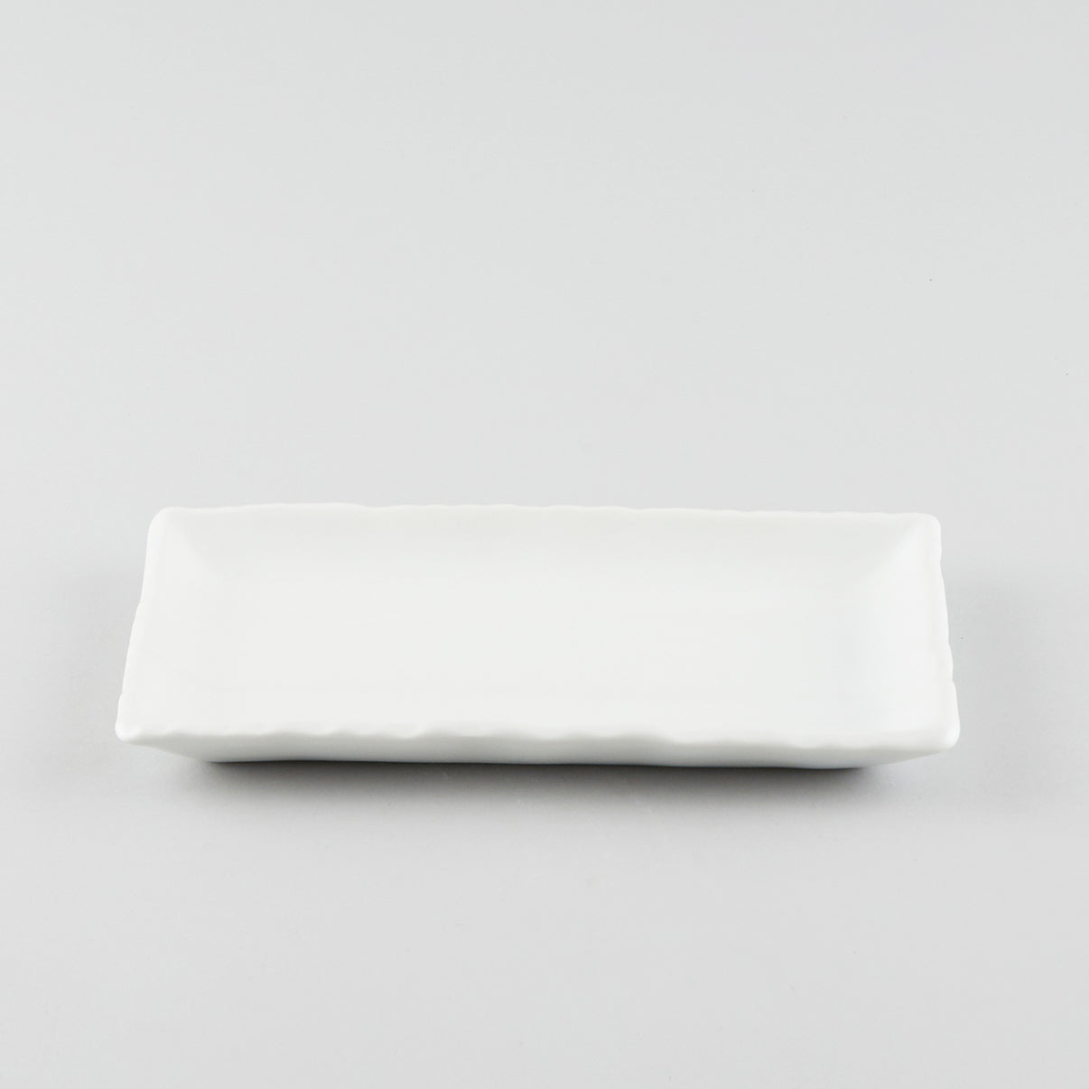 Wave Rectangle Plate - White