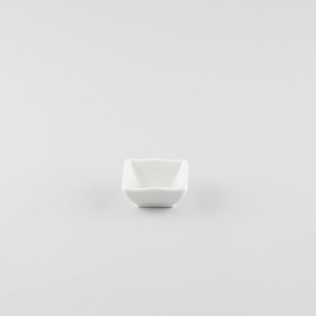 Wave Square Sauce Dish - White