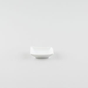 Rectangle Boat Soy Sauce Dish - White