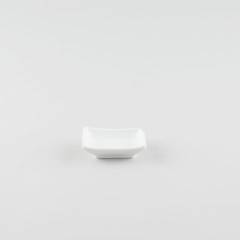 Rectangle Boat Soy Sauce Dish - White