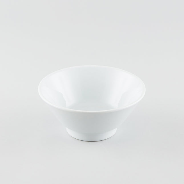 V-Shape Ramen Bowl -White - Logo