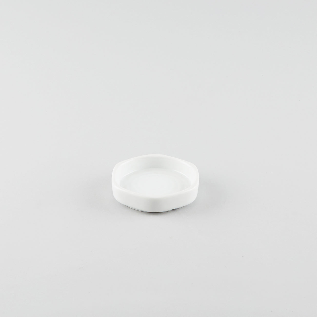 Hex Soy Sauce Dish - White
