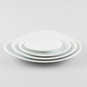 Clam Shape Plate - White (L)