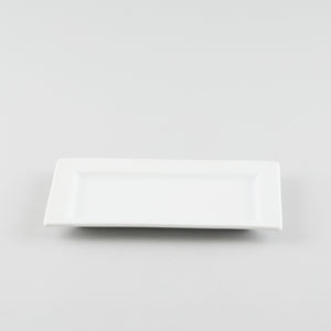 Rectangle Platter with Rim - White